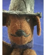 Handmade Bear With Hat Jointed 6.5” Brown - $1.34 CAD