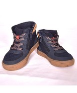 OshKosh Girl&#39;s Navy Hiking Boots Size 6M See Photos Tongue Strap is Frayed - $14.91