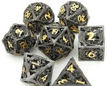 Metal Dice Set D&amp;D Dungeons And Dragons Dice Gifts Dnd Dice Role Playing... - $38.94