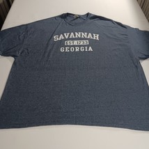 Gildan Heavy Cotton SAVANNAH GEORGIA Mens Gray Short Sleeve Crewneck T-Shirt 5XL image 11