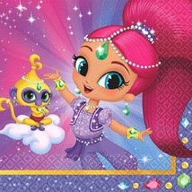 Shimmer and Shine 16 Beverage Napkins Birthday Party - £3.14 GBP