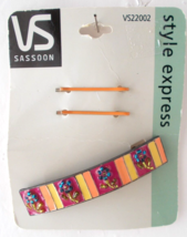 3 Pc Multi-Color Enamel Hair Barette Bobby Pins VIDAL SASSOON 2001 HELEN... - $14.84