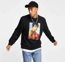 Topman Rocky Graphic Sweatshirt in Black Mens Size XL - $34.30