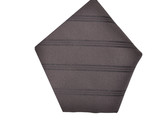 EMPORIO ARMANI Mens Pocket Square Striped Modern Black Size 13&quot; X 13&quot; - £23.00 GBP