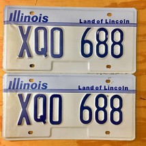 1983 United States Illinois Land of Lincoln Passenger License Plate XQ0 688 - $30.68