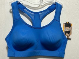 Avia Women Molded Cup Sports Bra Blue Solid Print Size XS X-Small 0-2 NEW - £5.42 GBP