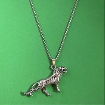 Titanium Steel Tiger Pendant Necklace for Men Women - €10,49 EUR