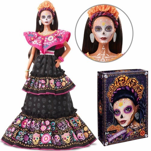 Brand new Barbie 2021 Dia De Muertos Doll Day Of The Dead GLX27 Item image 3