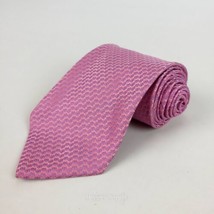 IZOD Silk Necktie Pink Light Blue Butterflys Mens Tie - £15.81 GBP