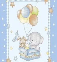 Little Elephant And Friends Baby Boys Number One Plush Blanket Softy And Warm - £35.60 GBP
