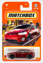 Matchbox Tesla Model X Midnight Cherry Red 2024 Matchbox #18 - £7.04 GBP