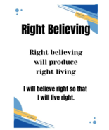 Right Believing – Faith-Based Devotional Art Print - $25.00