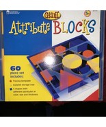 GIANT Attribute Blocks Set Plastic Shapes Kids Learning Trace Education ... - $26.68 CAD