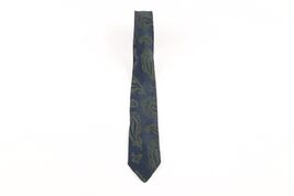 Vintage 60s 70s Rockabilly Brocade Paisley Skinny Neck Tie Dress Tie Wed... - $27.85 CAD