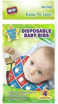 Mighty Clean Disposable Baby Bibs - 4 Pack - £7.09 GBP