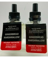 Lot 2 Bath Body Works Wallflower Fragrance Refill Bulb GINGERBREAD MARSH... - £17.35 GBP