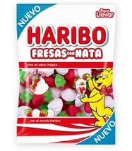 Haribo Strawberries &amp; Cream Gummy Bears 150g-FREE Shipping - £6.68 GBP