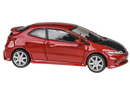 2007 Honda Civic Type R FN2 Milano Red with Carbon Hood 1/64 Diecast Model Car b - £24.01 GBP