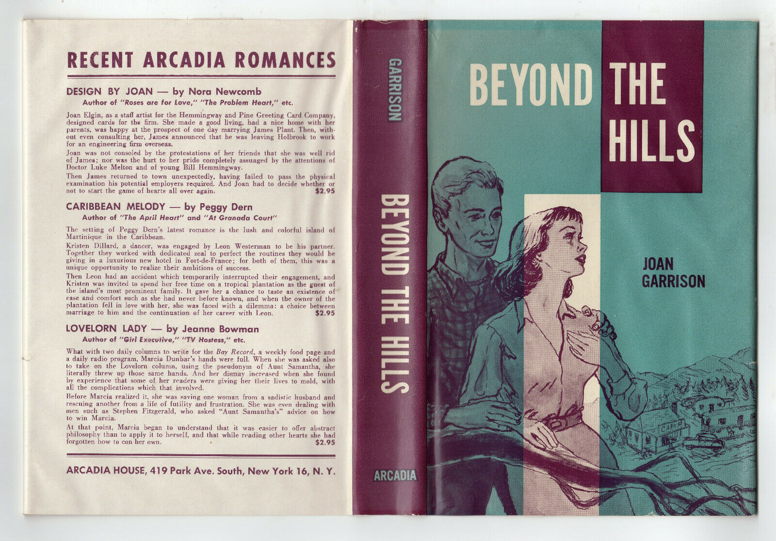 Joan Garrison BEYOND THE HILLS 1960 First edition  DJ Novel Travel Trailer Camp Item image 3