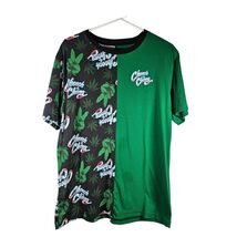 Cheech and Chong Men’s Peace Pot Leaf Design Black and Green Size Medium - $15.04