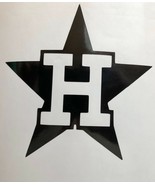 TEXAS STAR H Houston Astros Decal Vinyl decal sticker MANY SIZE &amp; COLORS - £2.35 GBP+