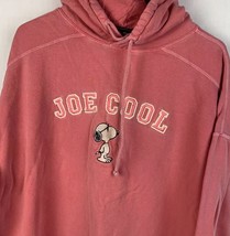 Vintage Joe Cool Hoodie Peanuts Snoopy Embroidered Sweatshirt Crewneck XL - £39.33 GBP