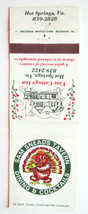 Sam Snead&#39;s Tavern - Hot Springs, Virginia Restaurant 20 Strike Matchbook Cover - £1.17 GBP