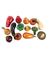 13 Faux Vegetables Ceramic Full Size Beautiful Display - $21.49