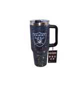 Raiders Las Vegas Oakland Bling Colossal 46 oz Rhinestone Handle Tumbler... - $1,260.42 MXN