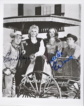 THE BIG VALLEY CAST Signed Photo x3 - Lee Majors, Linda Evans, Barbara Stanwyck  - £407.27 GBP