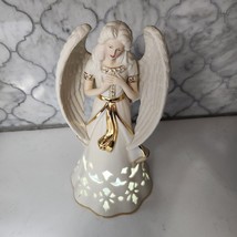 Lenox Porcelain Angelic Visons Hope Angel Lighted Figurine 2012 9 1/2&quot; - £36.54 GBP