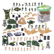 100-Pieces Of Toy Army Men Action Figures For Boys In 2 Colors, War Soldiers Toy - £24.17 GBP