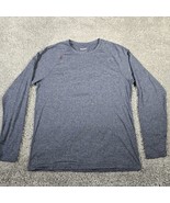 Rhone Shirt Mens Large Reign Blue Heather Stretch Pullover Long Sleeve A... - $26.95