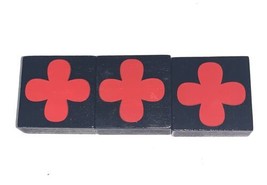 Qwirkle Replacement OEM 3 Red Clover Tiles Complete Set - £5.93 GBP