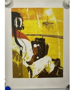 John Moodie for Gulf Oil &quot;Drilling Site Offshore Nigeria&quot; 24&quot;x18&quot; Helico... - $91.92