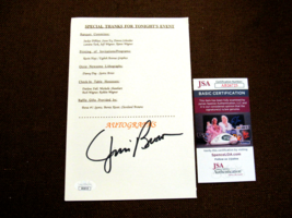 Jim Brown Cleveland Browns Hof Signed Auto 1993 Evening With Coach Pamphlet Jsa - £185.00 GBP