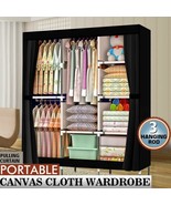 Clothes Closet Wardrobe 71&quot; Portable Rack Storage Organizer Movable W/ S... - £39.22 GBP