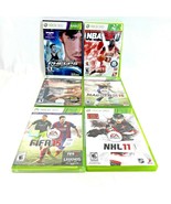 Xbox 360 Games Bundle Lot Of 6 Sports Games, Madden, NHL, FIFA, NBA, UFC... - £19.73 GBP
