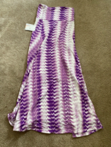 Lularoe NWT Full Length Boho Tye Die White Purple Maxi Skirt - Size XS - £18.31 GBP