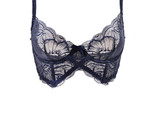 L&#39;AGENT BY AGENT PROVOCATEUR Womens Bra Lace Long Line Blue Size 32B - £22.75 GBP