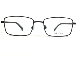 Nautica Eyeglasses Frames N7275 005 Black Rectangular Carbon Fiber 55-18... - $51.24