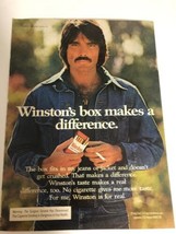 vintage Winston In The Box Cigarettes Print Ad Advertisement 1975 PA1 - £7.76 GBP