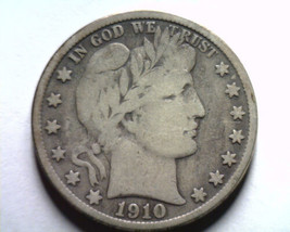 1910-S Barber Half Dollar Fine / Very Fine F/VF Nice Original Coin Bobs Coins - £94.14 GBP