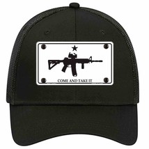 Come and Take It Novelty Black Mesh License Plate Hat - £22.86 GBP