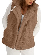 MSRP $100 International Concepts Sherpa Vest Brown Size Large - £21.30 GBP