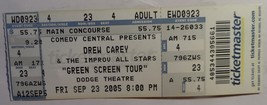 Drew Carey &quot;Green Screen Tour&quot; The Improv All Stars 2005 Ticket Stub Dodge Theat - £6.99 GBP