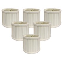 Royal Designs, Inc. English Box Pleat Drum Chandelier Shade CS-210WH-6, White, 5 - $78.16