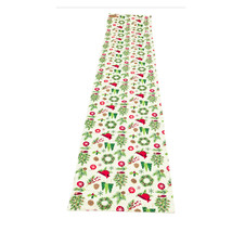 Christmas Greenery 15x72 inch 100% Cotton SALE Make an offer - £15.58 GBP