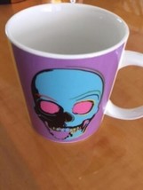PUCKATOR Fine Bone China Multicolor Skull Head Design Coffee Mug 4&#39;&#39; - £15.66 GBP