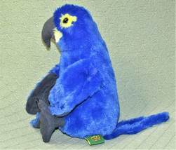 11&quot; Wild Republic Macaw Blue Parrot Bird Hyacinth Cuddlekins Realistic Plush Toy - £8.76 GBP